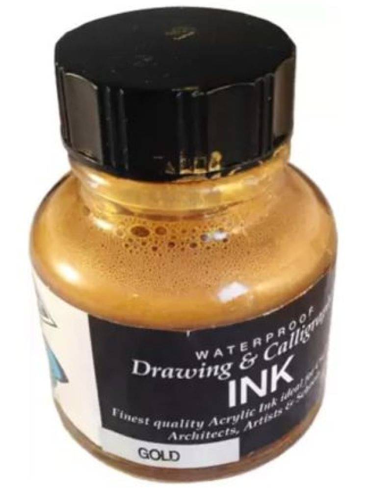 Diamine Calligraphy and Drawing Acrylic Gold Ink – 30ml Bottle Diamine Calligraphy and Drawing Acrylic Gold Ink – 30ml Bottle