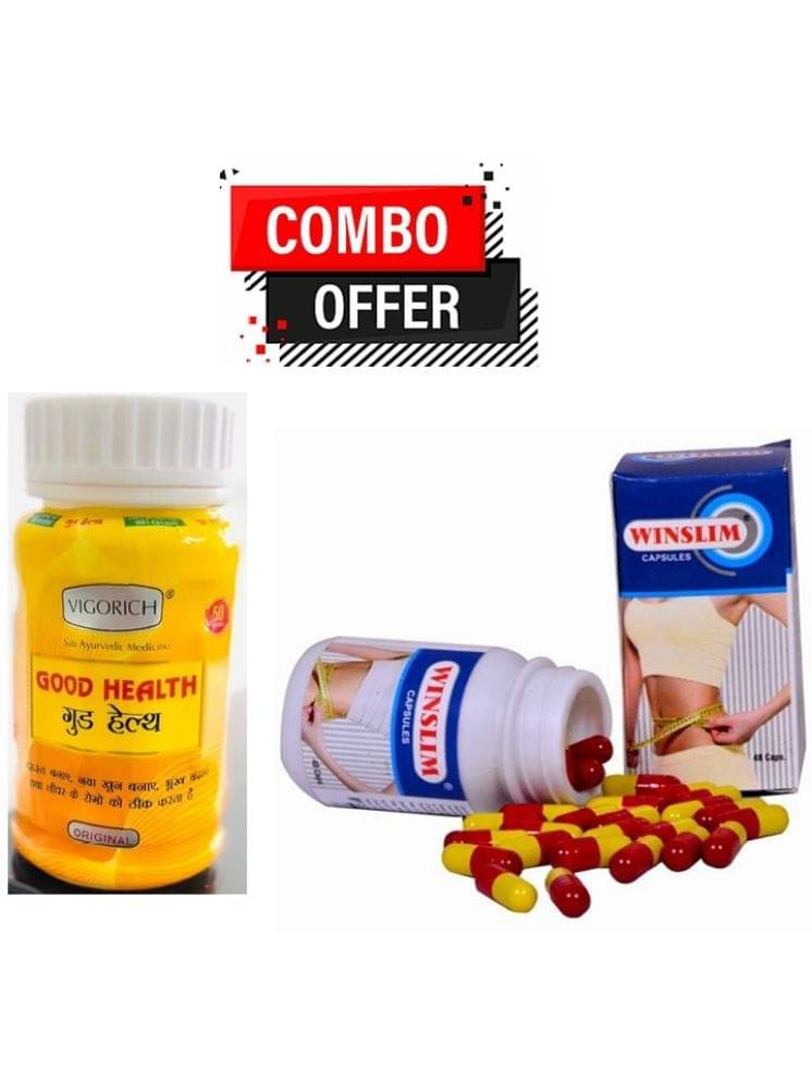 Dr. Chopra G&G Good Health Capsule 50no.s & WinTrust Winslim Capsules 48 no.s Natural Pack of 2 Dr. Chopra G&G Good Health Capsule 50no.s & WinTrust Winslim Capsules 48 no.s Natural Pack of 2