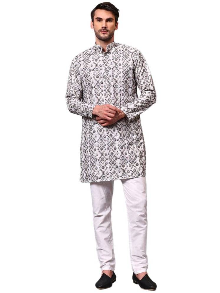 FIREFISH Dark Indigo Rayon Regular Fit Men's Kurta Pyjama Set ( Pack of 1 ) FIREFISH Dark Indigo Rayon Regular Fit Men's Kurta Pyjama Set ( Pack of 1 )