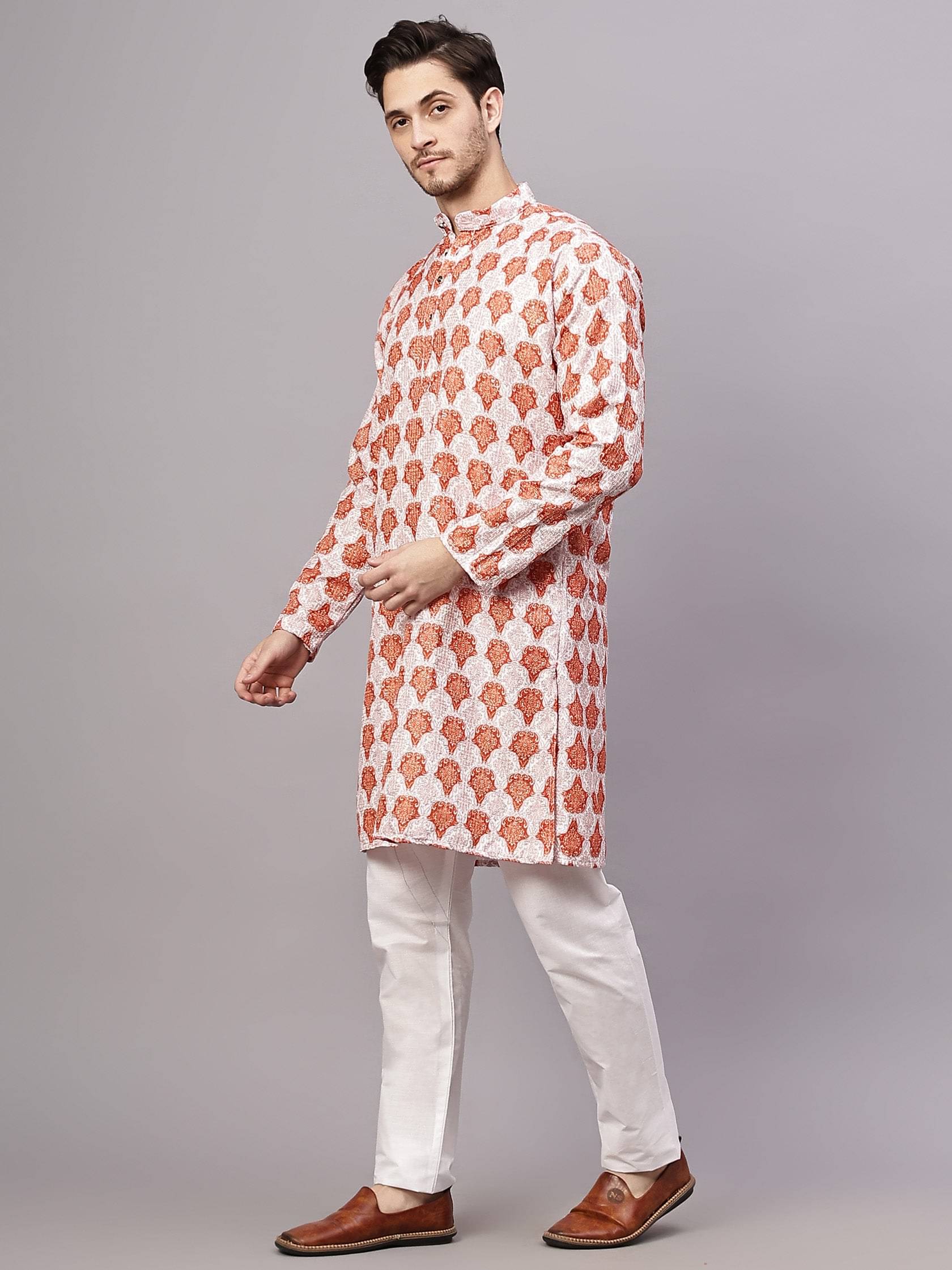 FIREFISH Yellow Sequin Regular Fit Men's Kurta Pyjama Set ( Pack of 1 ) FIREFISH Yellow Sequin Regular Fit Men's Kurta Pyjama Set ( Pack of 1 )
