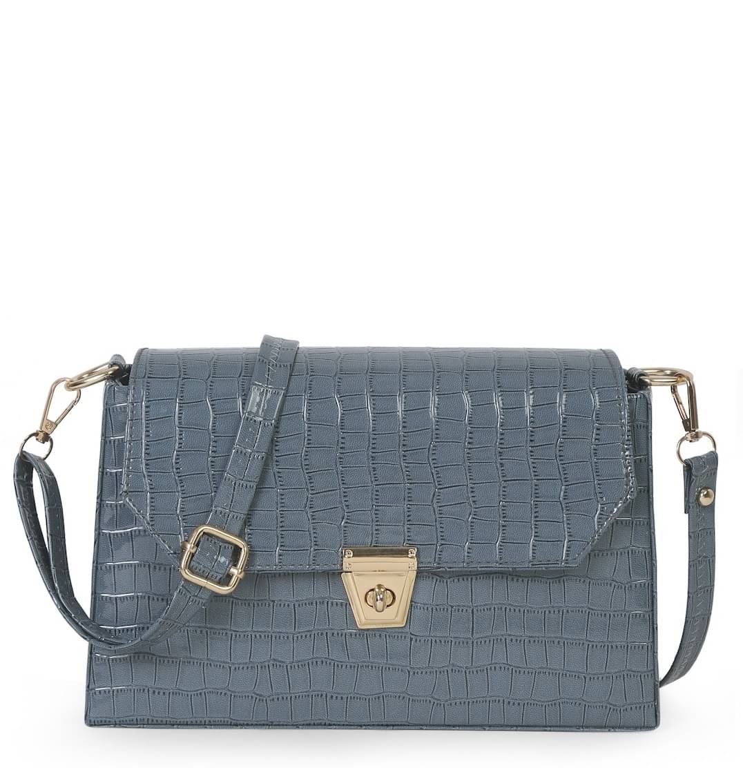     			Fargo Green PU Sling Bag