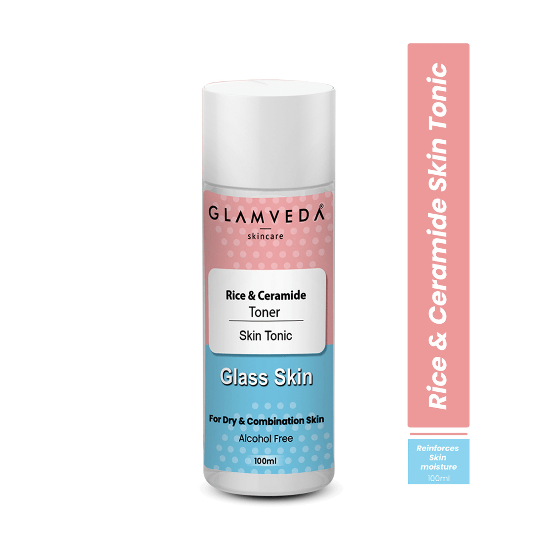 Glamveda Rice & Ceramide Face TonerDry & Combination Skin Barrier Building & Nourishing, 100ml