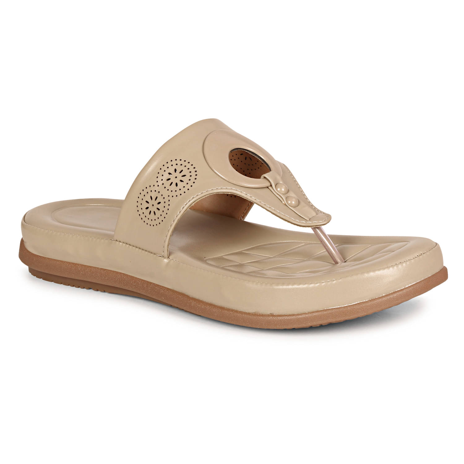     			Ishransh Peach Women's Flats