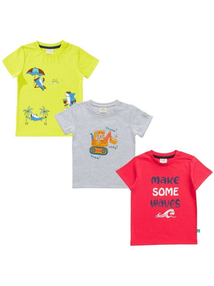     			Juscubs Pack of 2 Boys Cotton T-Shirt ( Multicolor )