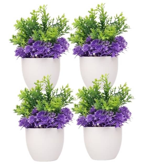     			KanRaj - Multicolor Wild Artificial Bonsai ( Pack of 4 )
