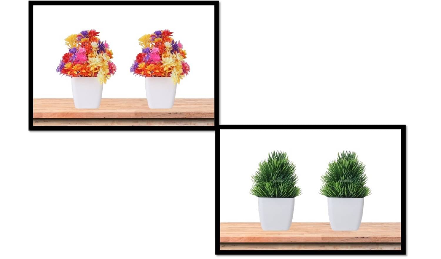     			KanRaj - Multicolor Wild Artificial Flowers Bunch ( Pack of 4 )