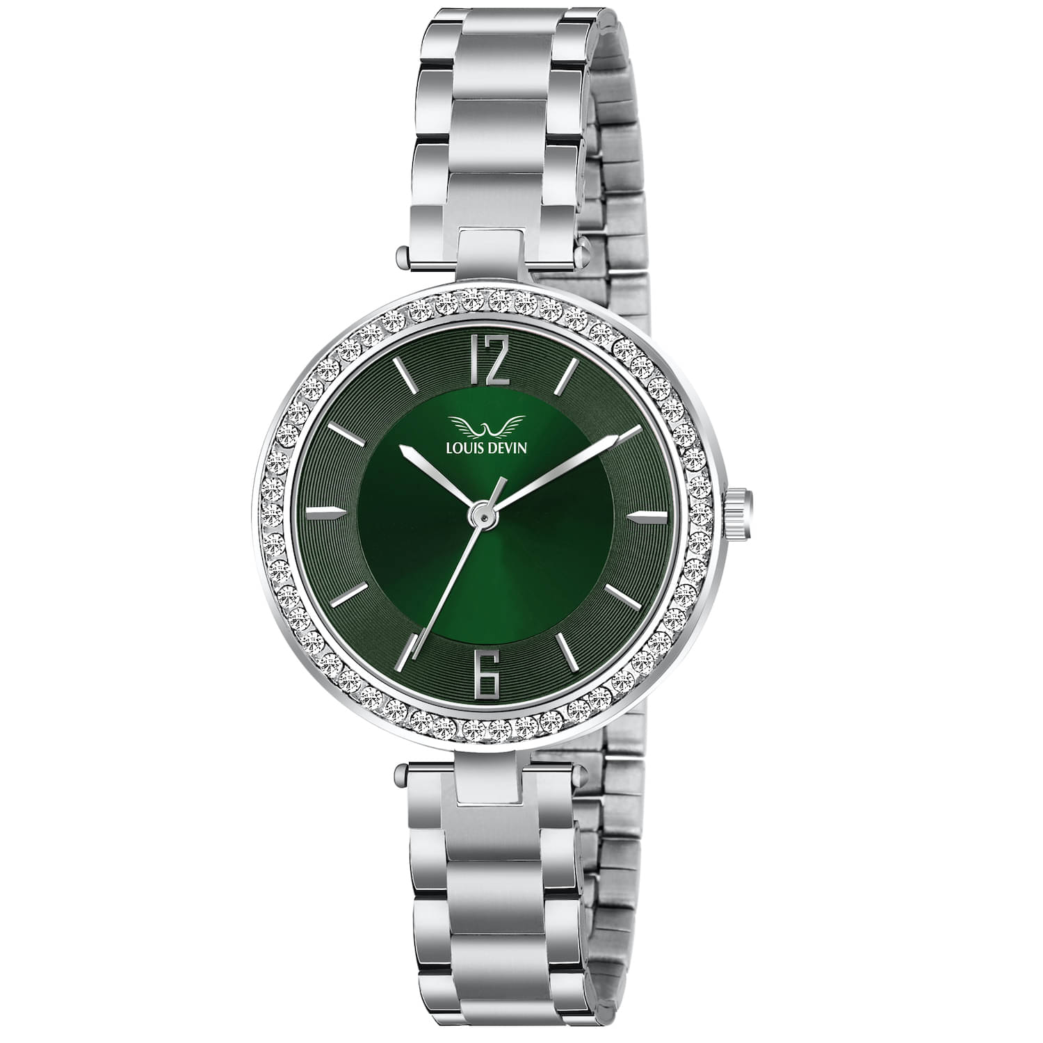     			LOUIS DEVIN Silver Metal Analog Womens Watch