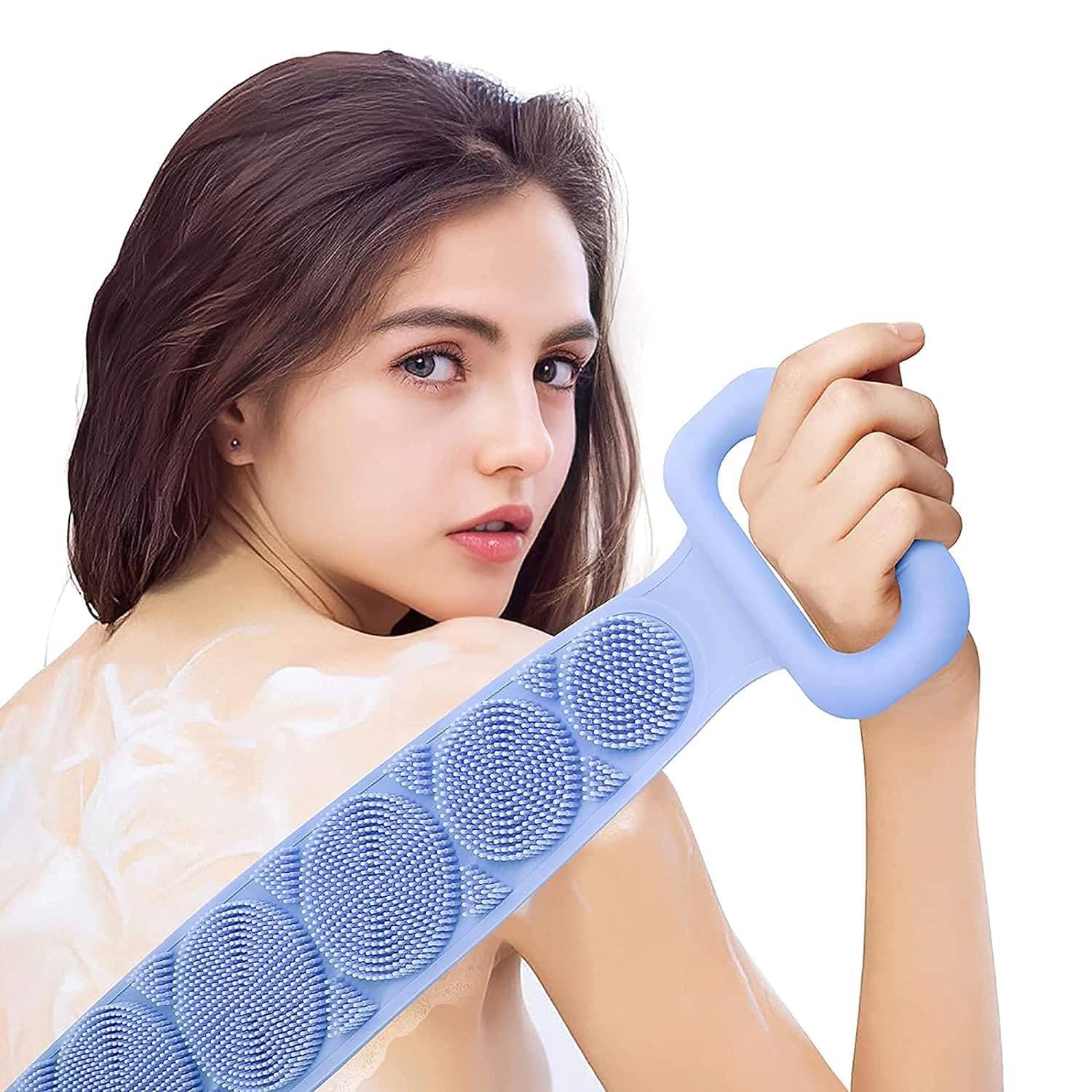     			Lenon Natural Curved Handle Men & Women Back Scrubber ( Pack of 1 )