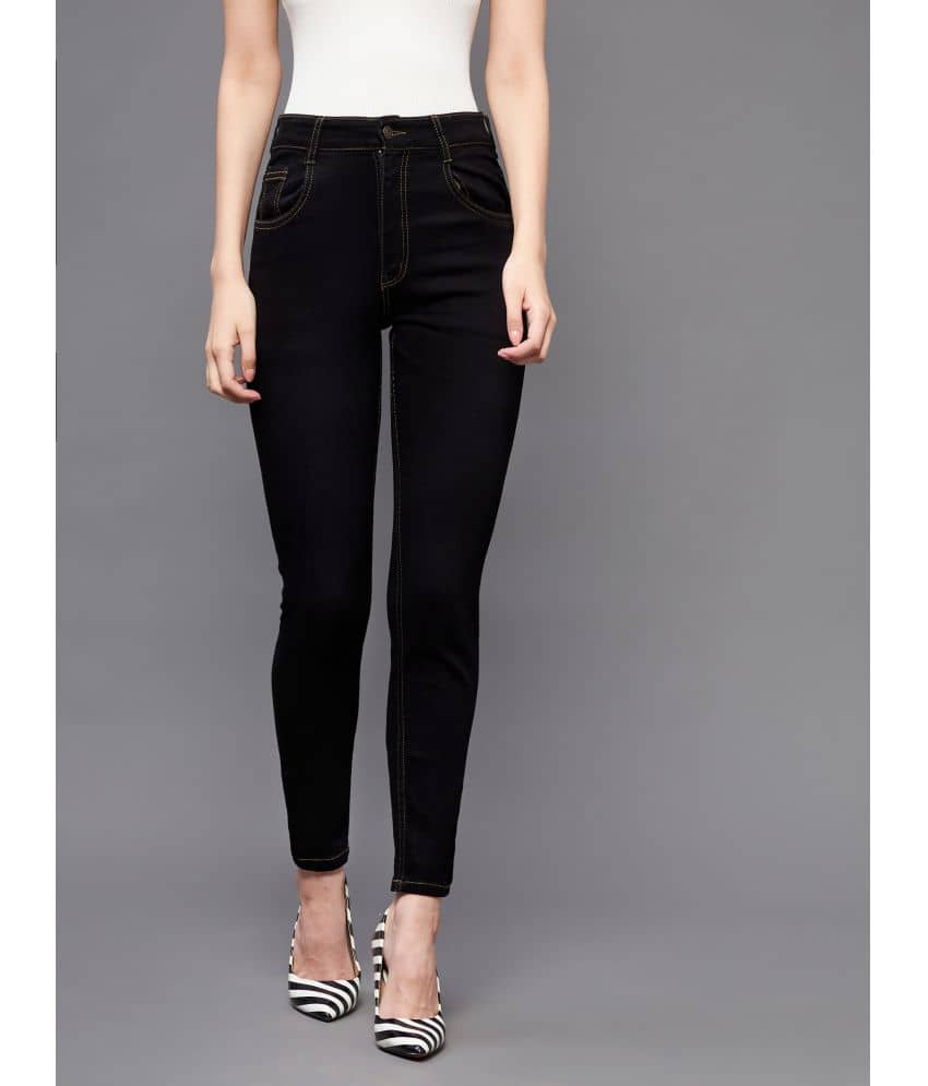 Miss Chase - Black Cotton Skinny Fit Women's Jeans ( Pack of 1 ) - Jeans | Buy online on ZillyBuy