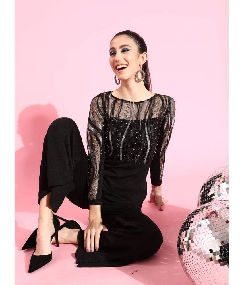     			Miss Chase Black Polyester Regular Fit Women's Jumpsuit ( Pack of 1 )