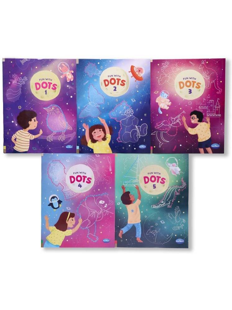 Navneet Fun With Dots Activity Book- set of 5 - Connect the Dots - Join the Dots & Colour the Picture - Find the Hidden Picture - Dot to Dot - Pre Writing Activity Books for kids Navneet Fun With Dots Activity Book- set of 5 - Connect the Dots - Join the Dots & Colour the Picture - Find the Hidden Picture - Dot to Dot - Pre Writing Activity Books for kids