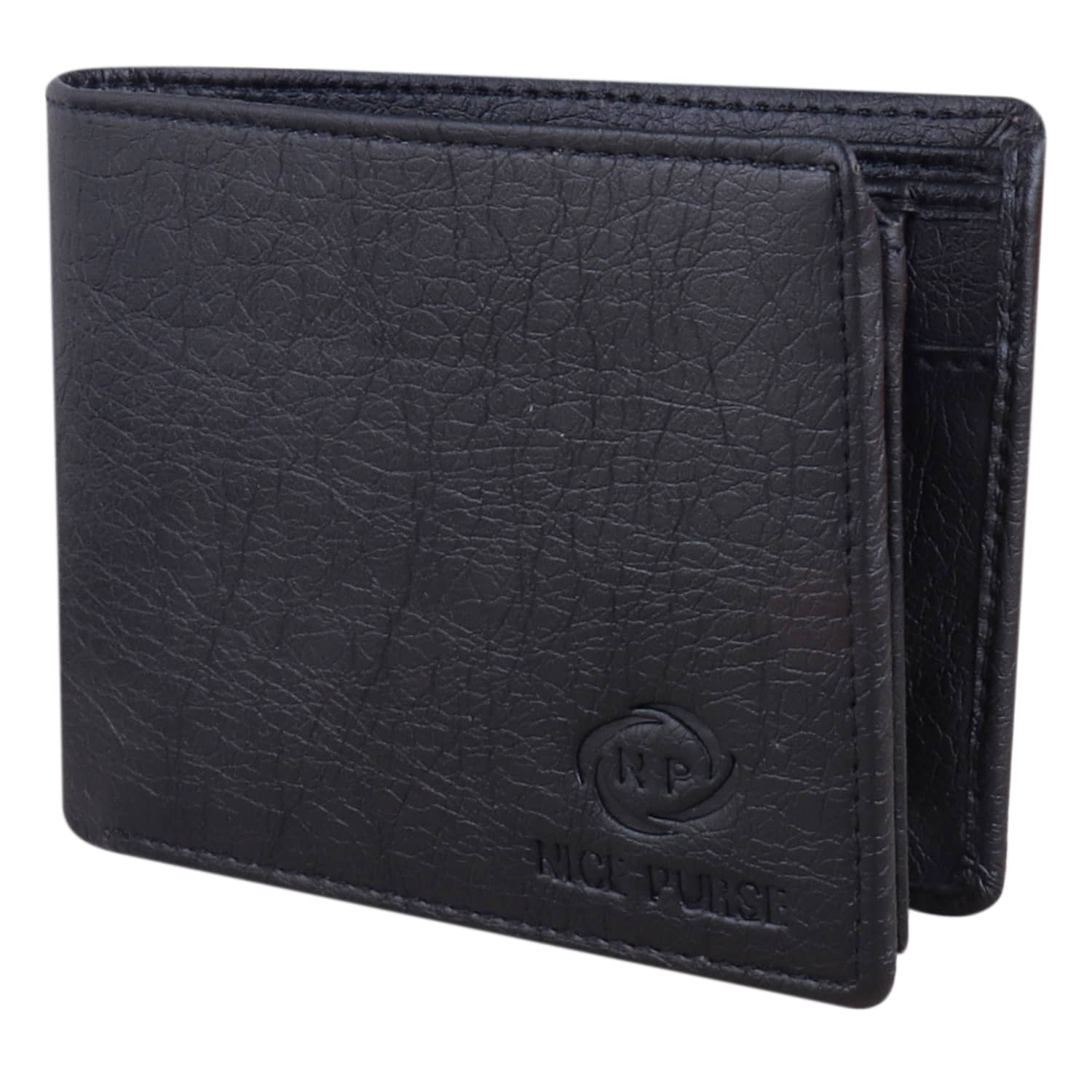 Nice Purse Black PU Men's Two Fold Wallet ( Pack of 1 ) - Handbags | Buy online on ZillyBuy