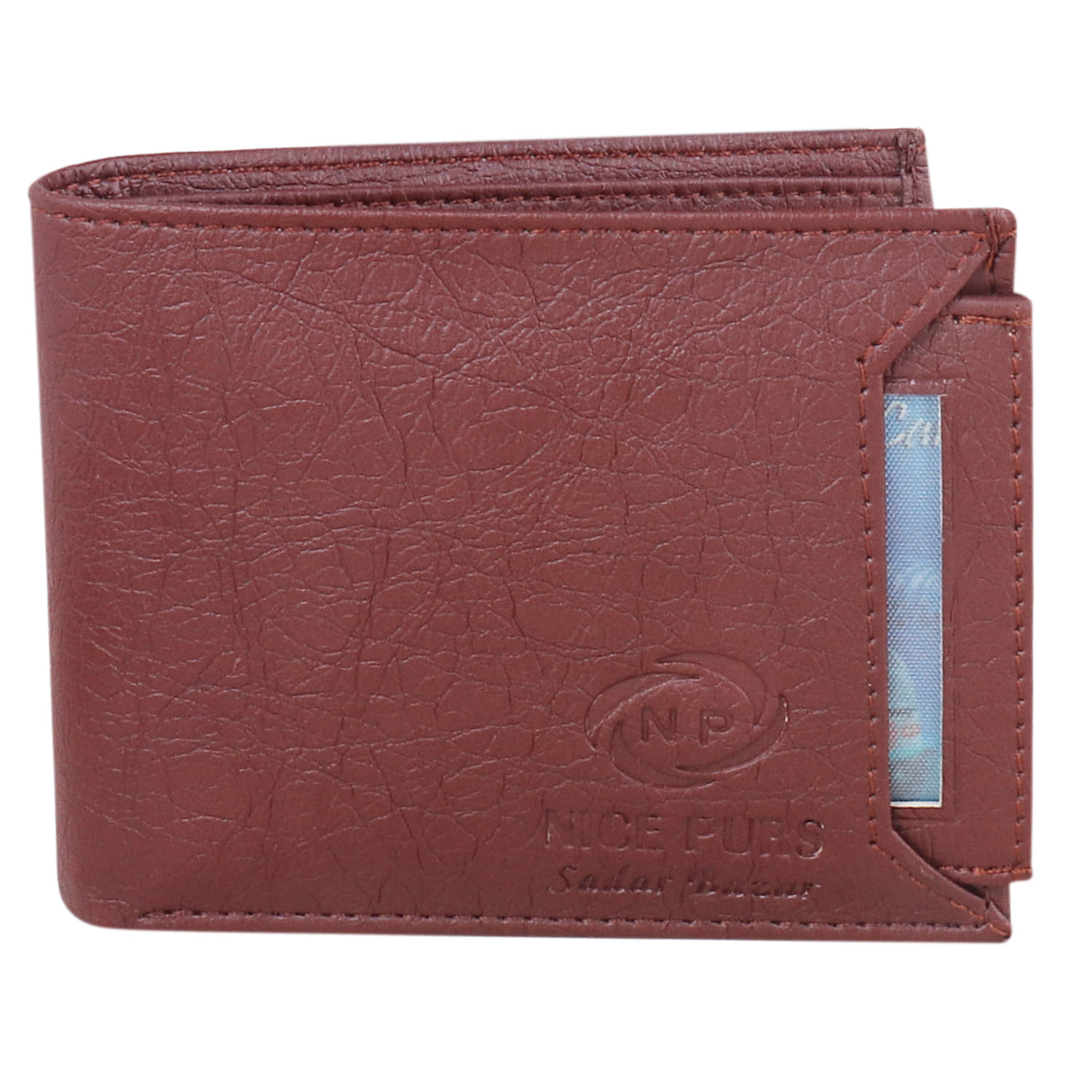 Nice Purse Brown PU Men's Two Fold Wallet ( Pack of 1 ) - Handbags | Buy online on ZillyBuy