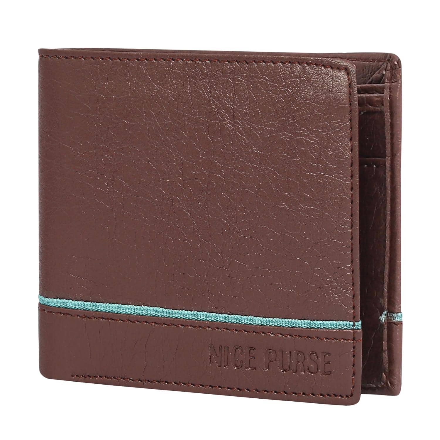 Nice Purse Brown PU Men's Two Fold Wallet,Regular Wallet,Travel Wallet ( Pack of 1 ) - Handbags | Buy online on ZillyBuy