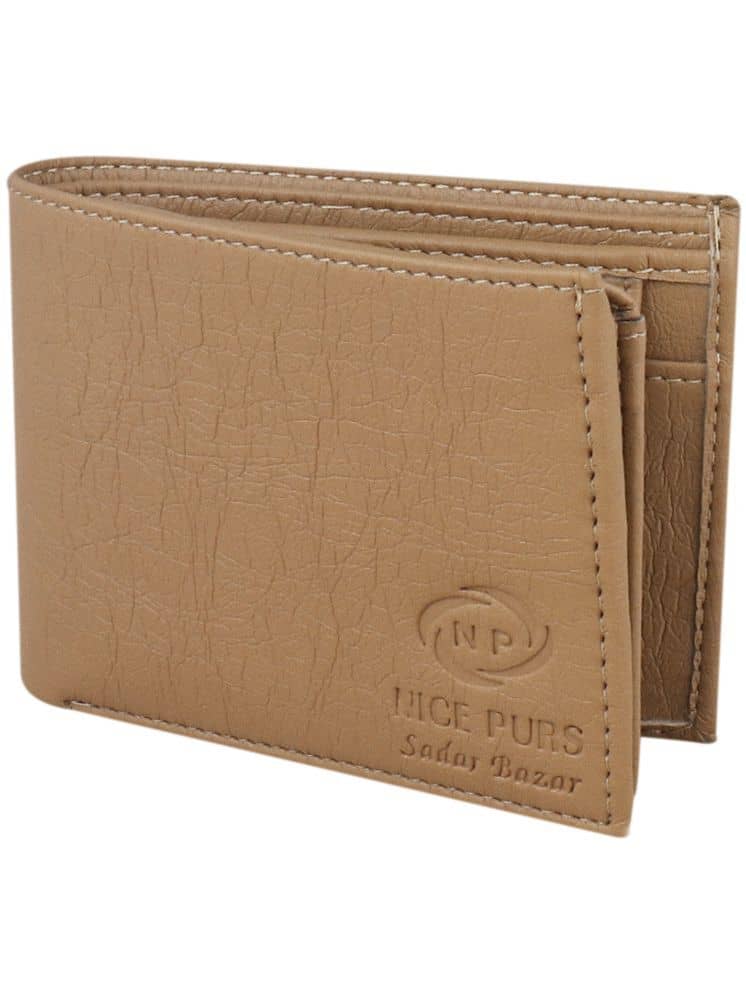 Nice Purse Cream PU Men's Two Fold Wallet ( Pack of 1 ) - Handbags | Buy online on ZillyBuy