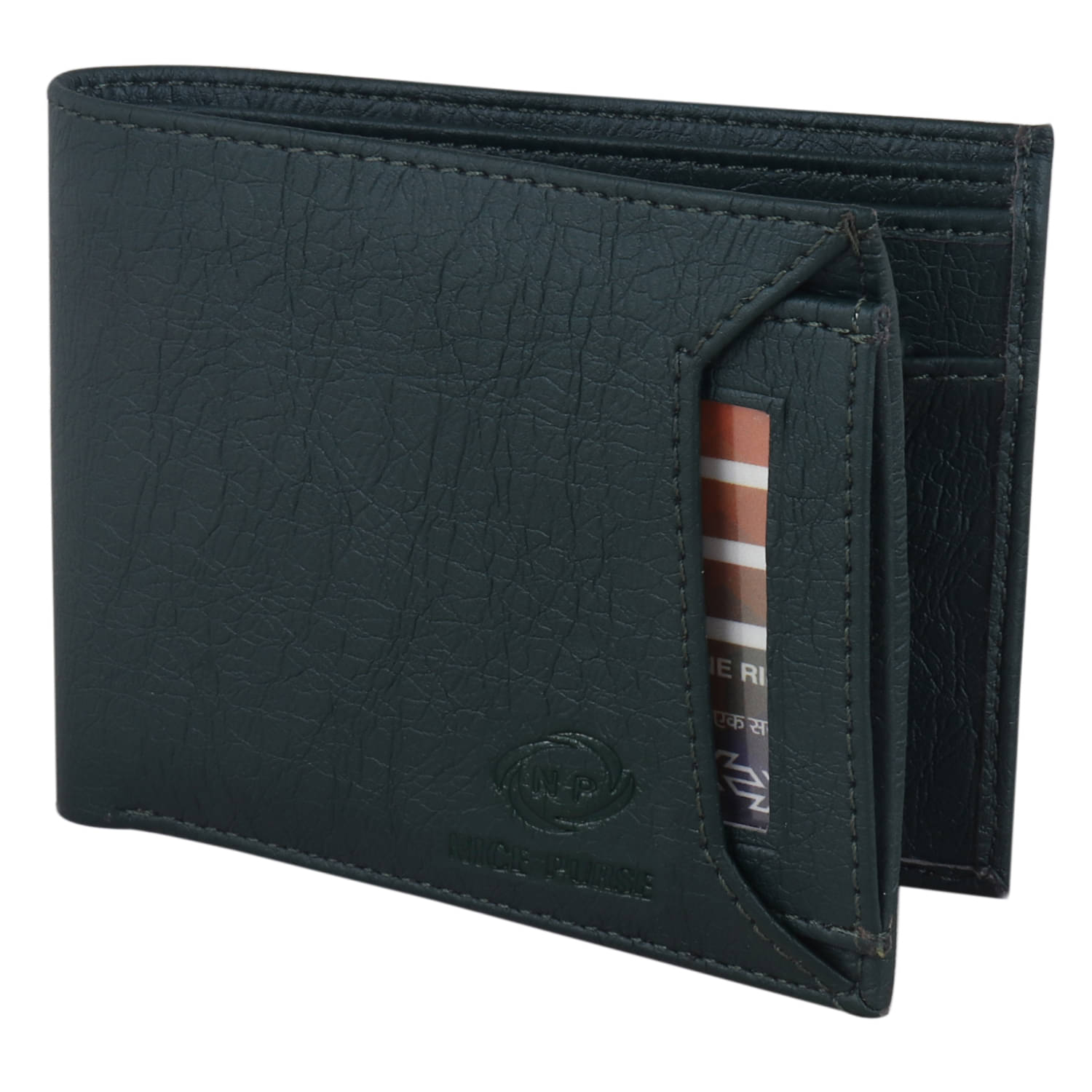     			Nice Purse Green PU Men's Two Fold Wallet ( Pack of 1 )
