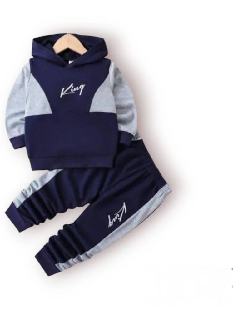     			ODIMENT Pack of 1 Boys Cotton Shirt & Pants Set ( Navy )
