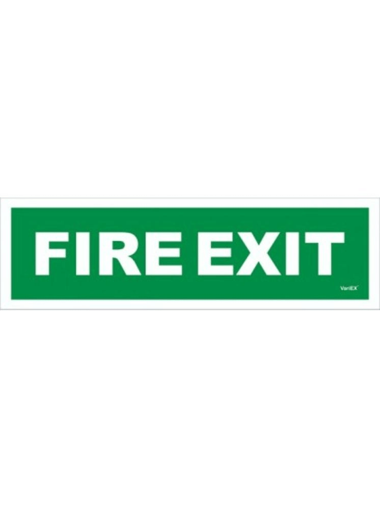 Photo-Luminescent (Glow in Dark) Fire Exit Signage Board (12x4 Inches) Photo-Luminescent (Glow in Dark) Fire Exit Signage Board (12x4 Inches)