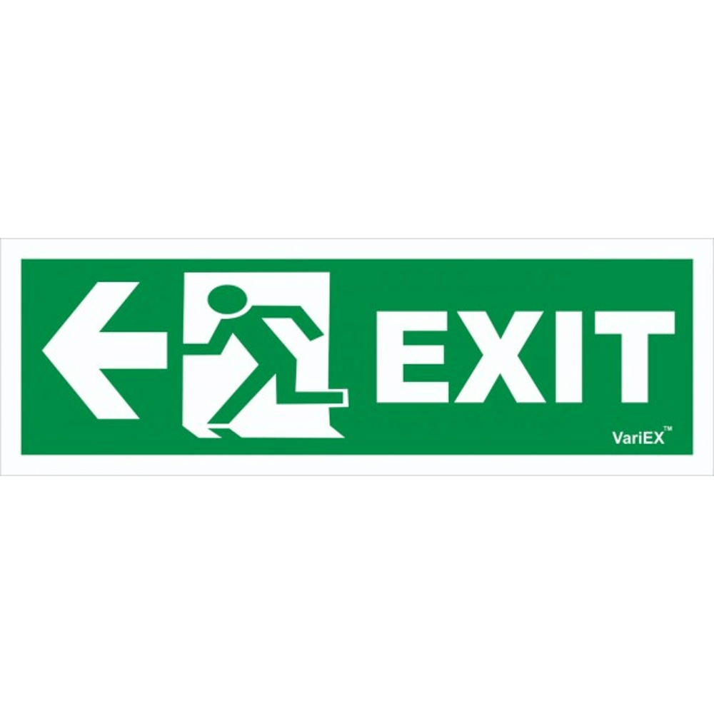 Photo-Luminescent (Glow in Dark) Fire Exit Signage Board - Left Arrow(12x4 Inches) Photo-Luminescent (Glow in Dark) Fire Exit Signage Board - Left Arrow(12x4 Inches)