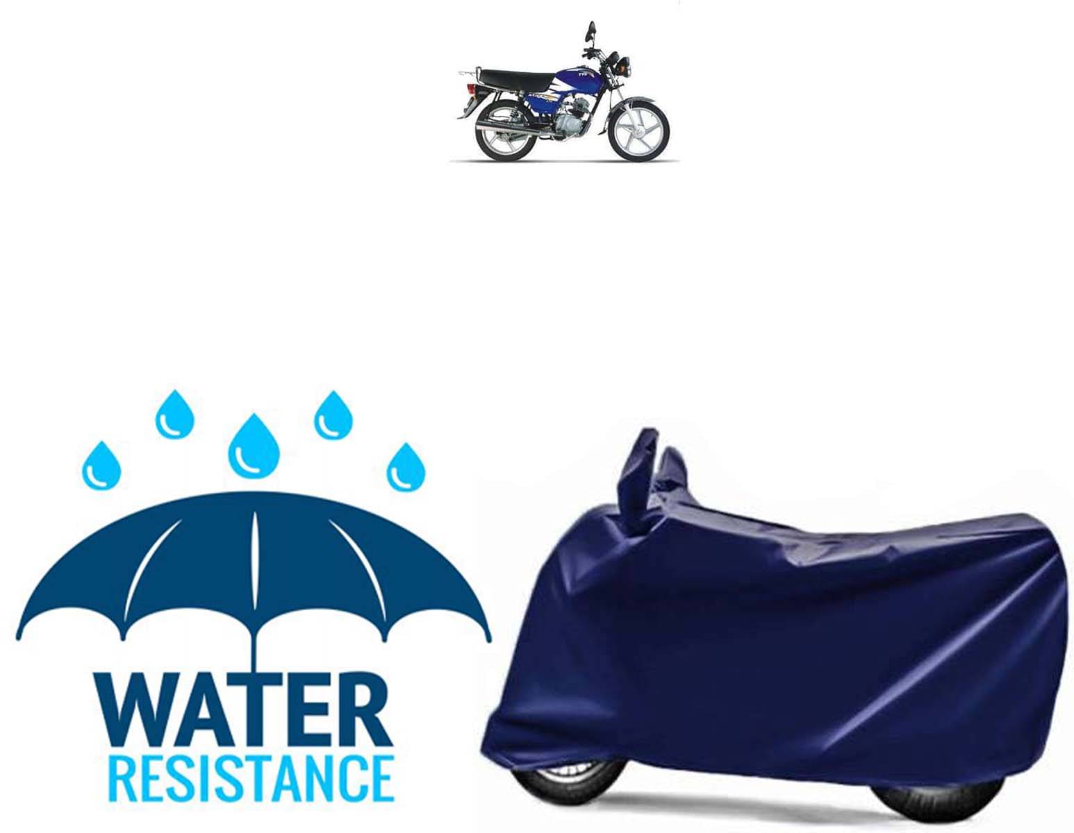 RONISH Bike Body Cover for TVS Max 4R ( Pack of 1 ) , Blue RONISH Bike Body Cover for TVS Max 4R ( Pack of 1 ) , Blue