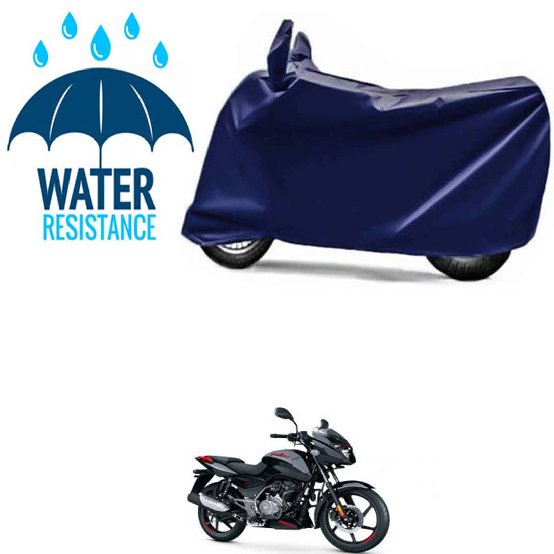 RONISH Bike Body Cover for Bajaj Pulsar 150 F ( Pack of 1 ) , Blue