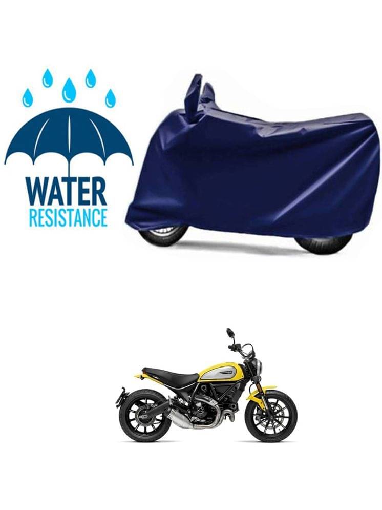     			RONISH Bike Body Cover for Ducati Scrambler Icon ( Pack of 1 ) , Blue