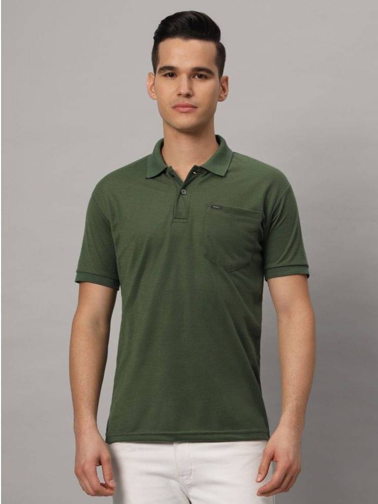 Resilience Cotton Blend Regular Fit Solid Half Sleeves Men's T-Shirt - Dark Green ( Pack of 1 ) Resilience Cotton Blend Regular Fit Solid Half Sleeves Men's T-Shirt - Dark Green ( Pack of 1 )