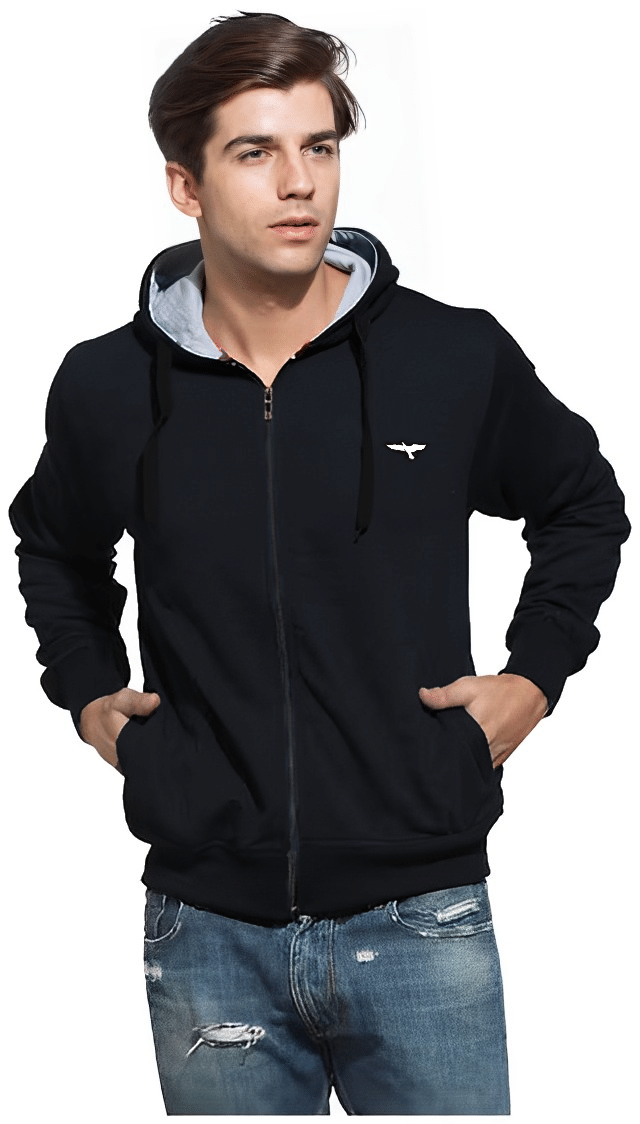     			Reya Cotton Blend Men's Casual Jacket - Black ( Pack of 1 )