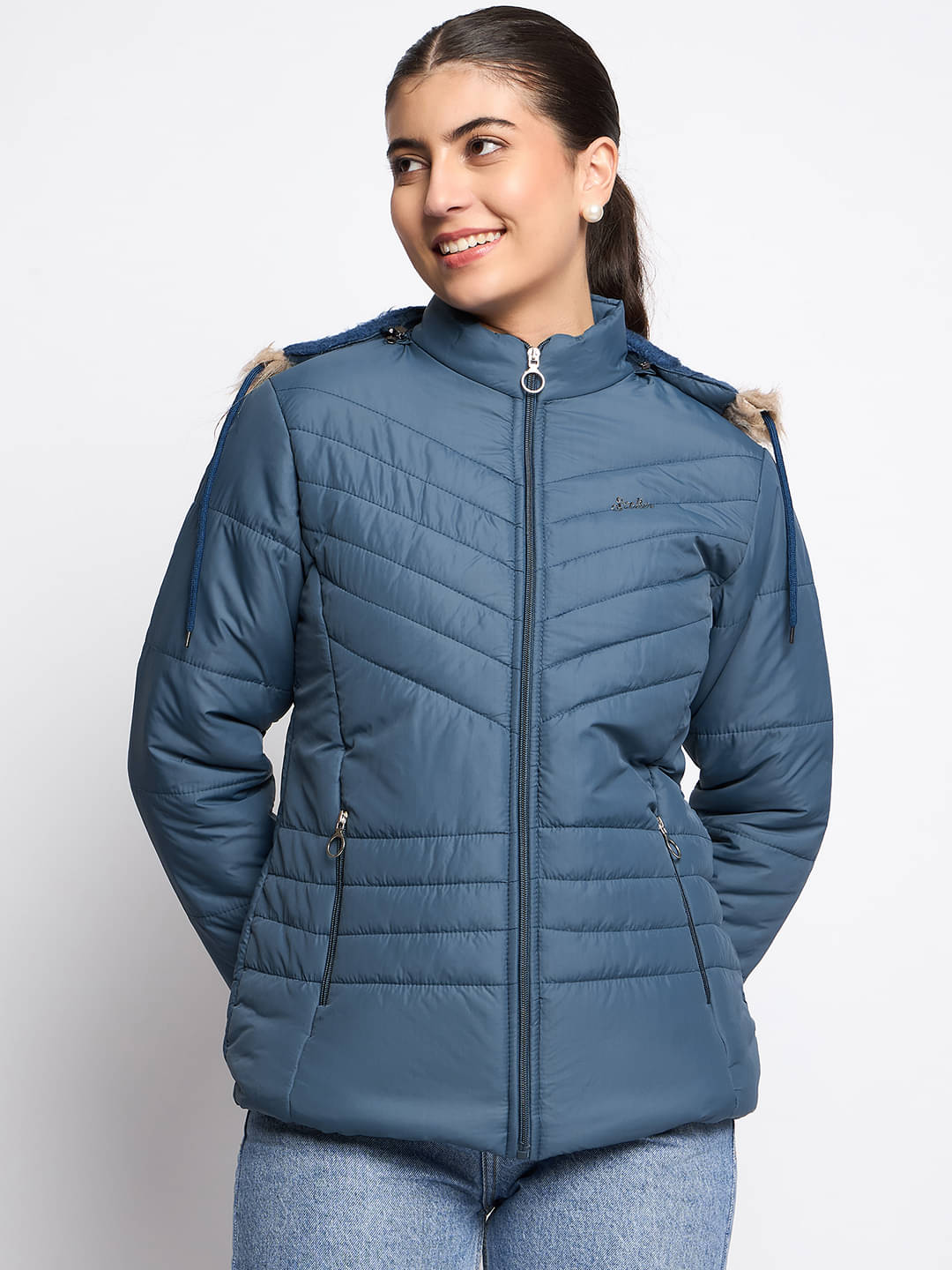 SCOLLER - Nylon Blue Quilted/Padded Jackets Pack of 1 SCOLLER - Nylon Blue Quilted/Padded Jackets Pack of 1