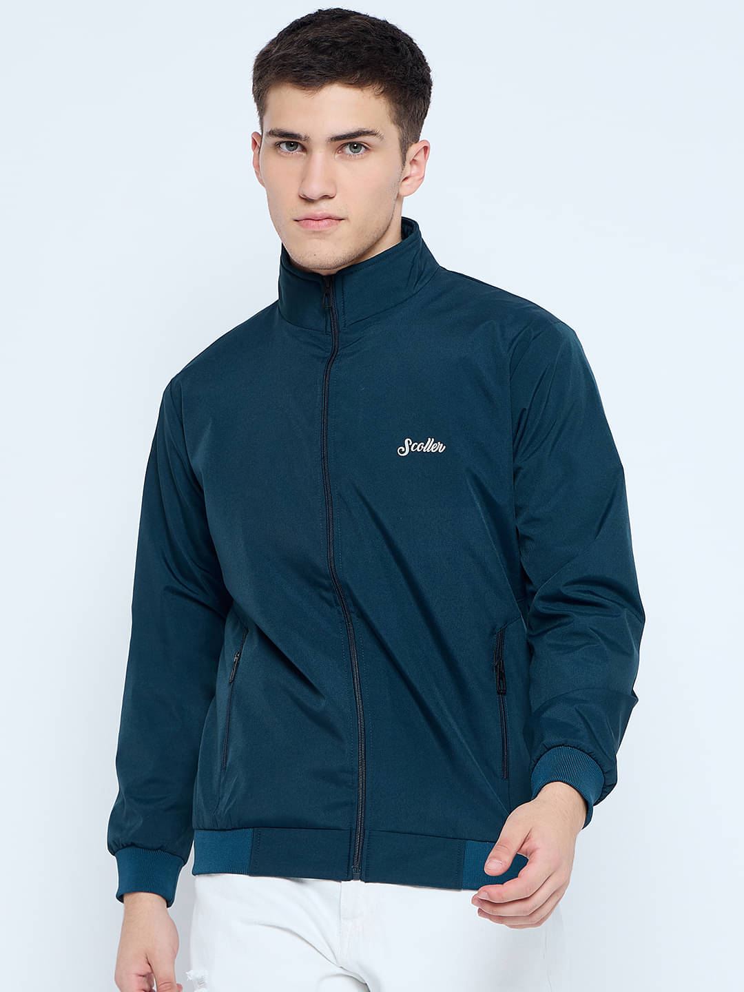 SCOLLER Polyester Men's Windcheater Jacket - Blue ( Pack of 1 ) SCOLLER Polyester Men's Windcheater Jacket - Blue ( Pack of 1 )