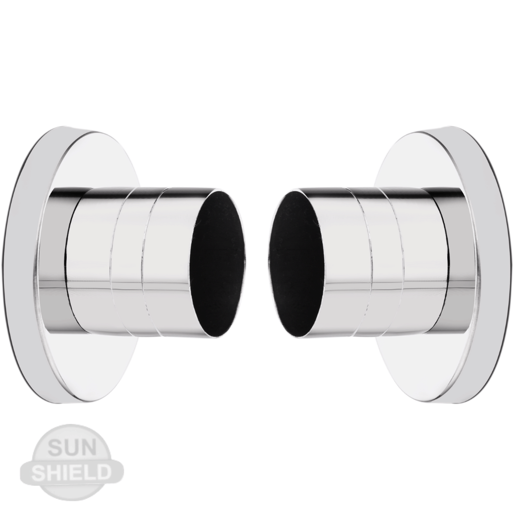 Sun Shield Silver Stainless Steel Single Rod Bracket ( Pack of 2 ) Sun Shield Silver Stainless Steel Single Rod Bracket ( Pack of 2 )
