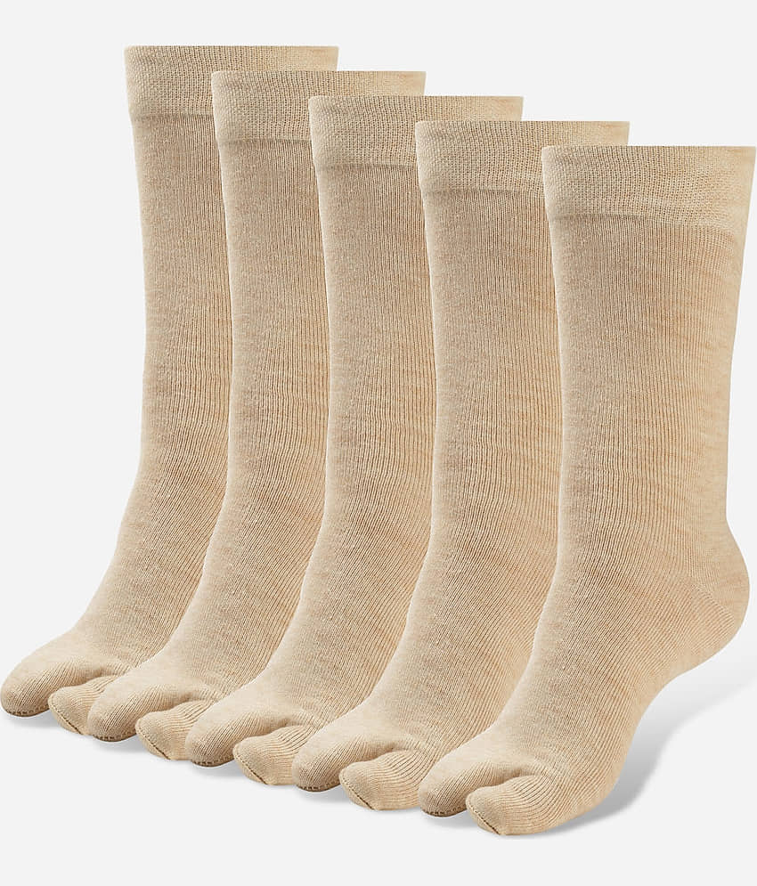 Texlon Beige Woollen Women's Thumb Socks ( Pack of 5 ) - Socks | Buy online on ZillyBuy