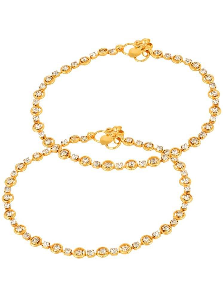 AKLINA Multicolor Anklets ( Pack of 2 ) AKLINA Multicolor Anklets ( Pack of 2 )