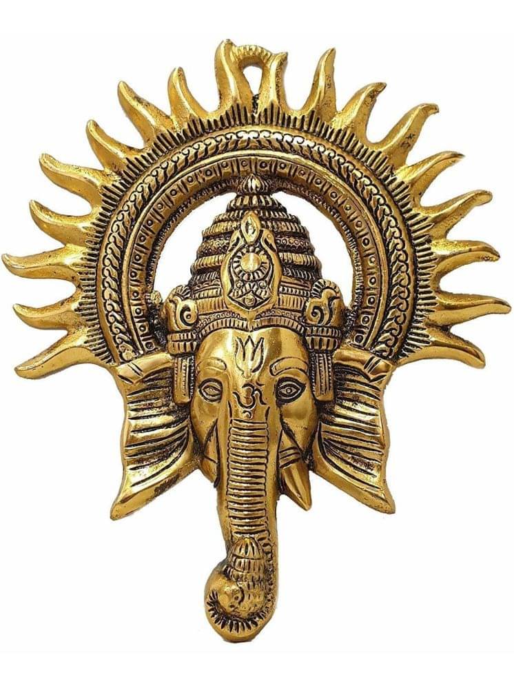     			ARYADIT Brass Lord Ganesha Idol ( 19 cm )