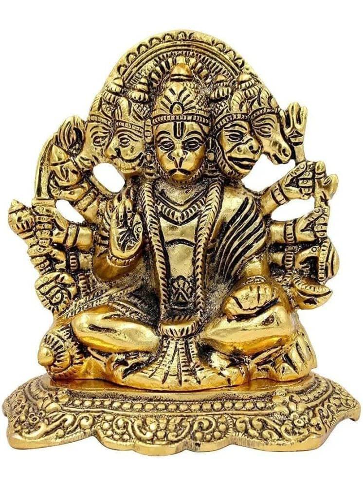     			ARYADIT Brass Lord Ganesha Idol ( 13 cm )