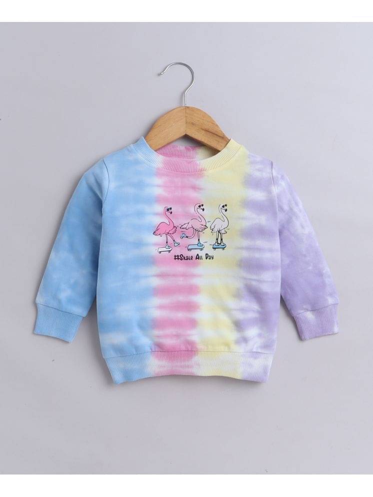 BUMZEE Multi Girls Full Sleeves Cotton Sweatshirt Age - 6-12 Months BUMZEE Multi Girls Full Sleeves Cotton Sweatshirt Age - 6-12 Months