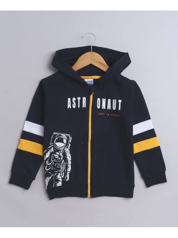     			BUMZEE Pack of 1 Boys Fleece Sweatshirt ( Navy )