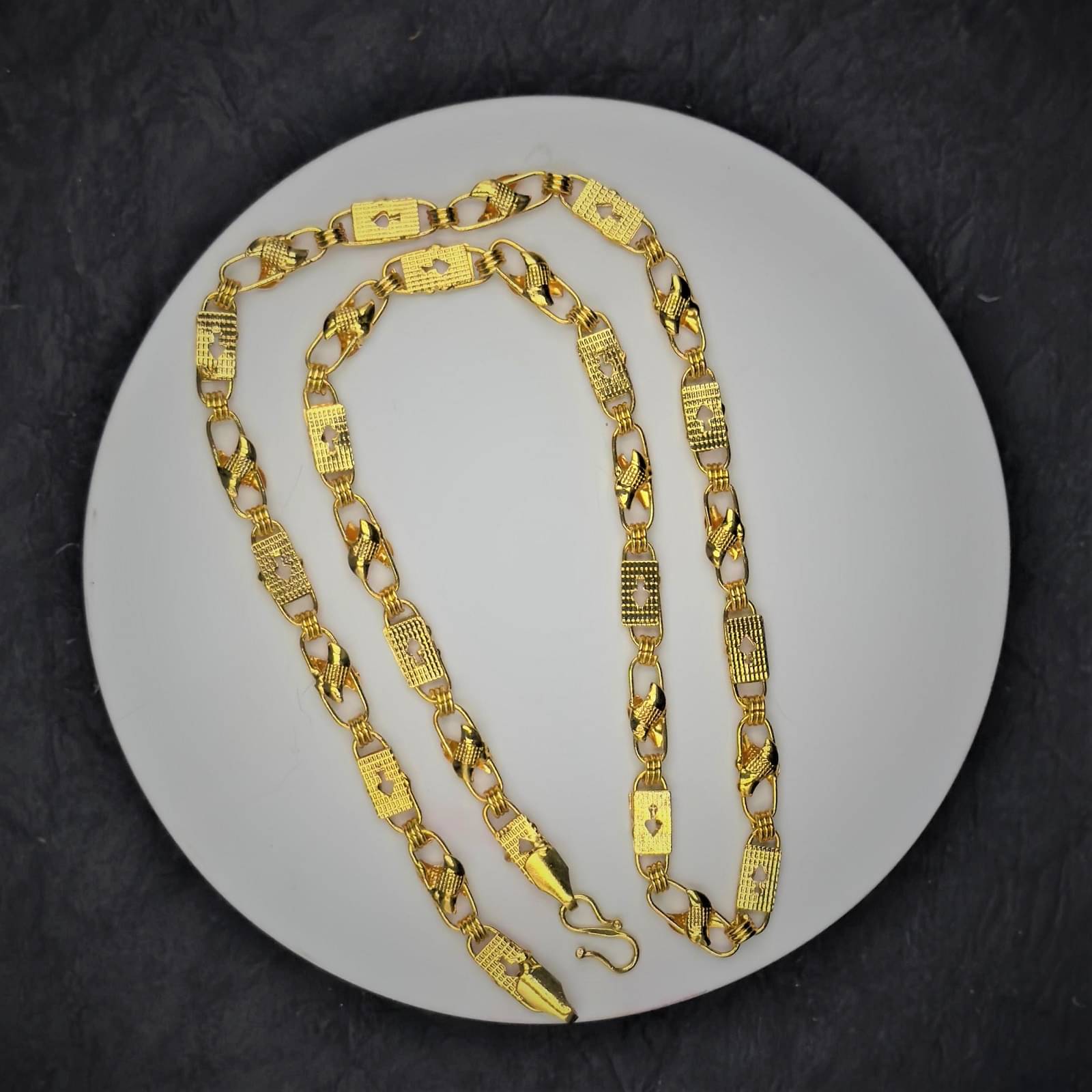     			Charms Gold Plated Chain ( Set of 1 )