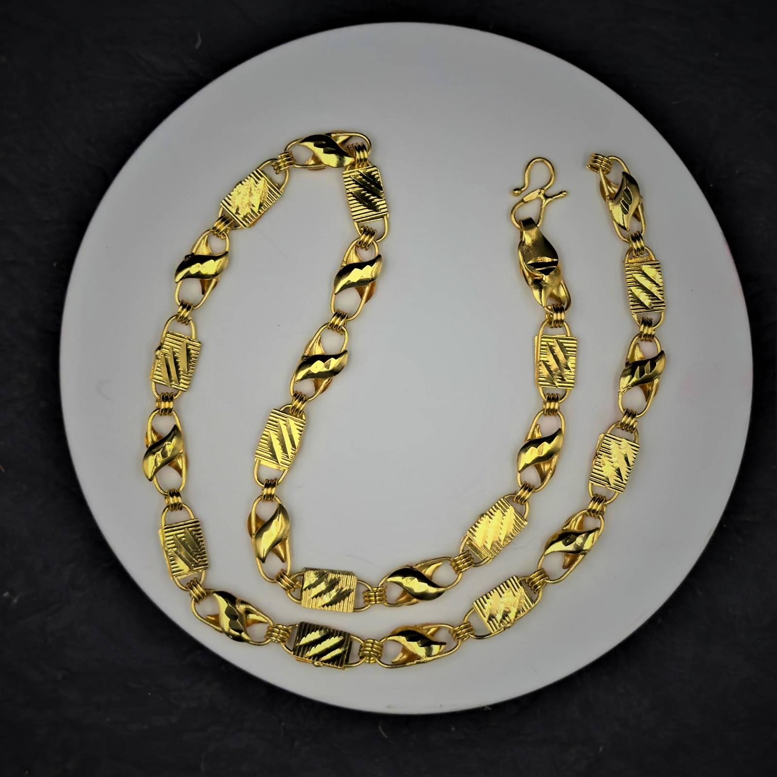     			Charms Gold Plated Chain ( Set of 1 )