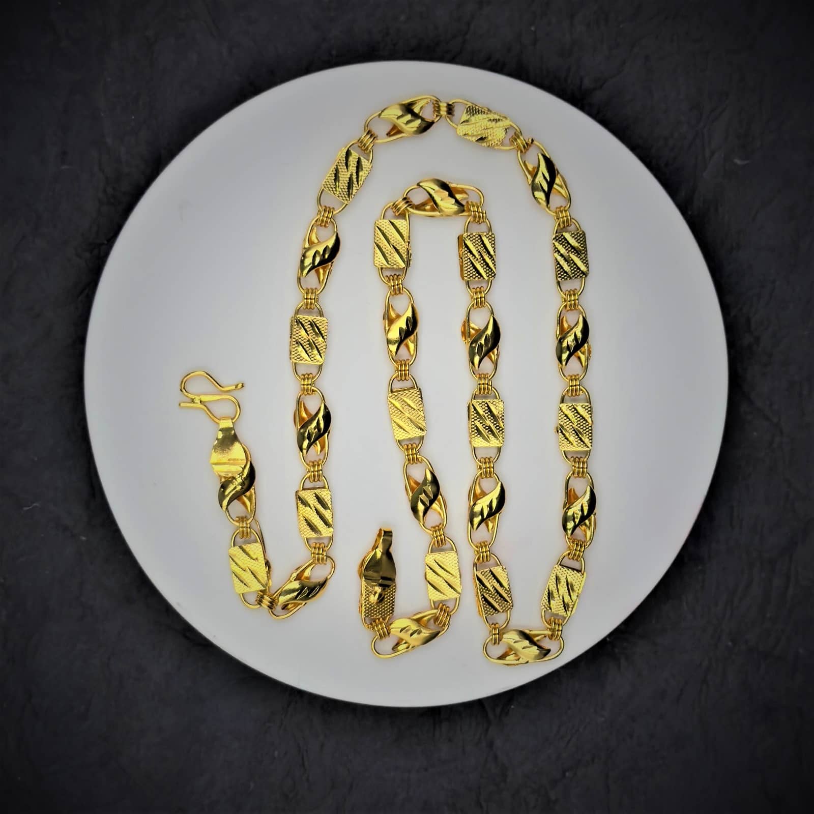 Charms Gold Plated Chain ( Set of 1 )