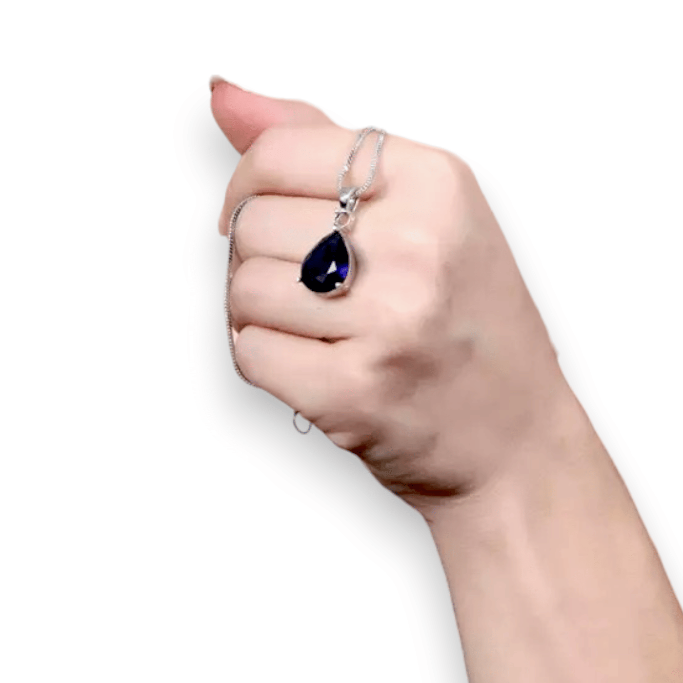     			Charms Navy Blue Pendant set ( Pack of 1 )