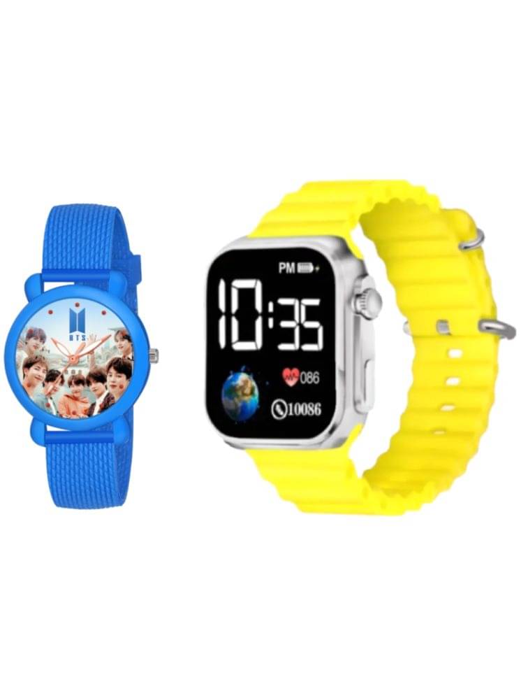 Cosmic Blue Dial Analog-Digital Boys Watch ( Pack Of 2 ) Cosmic Blue Dial Analog-Digital Boys Watch ( Pack Of 2 )