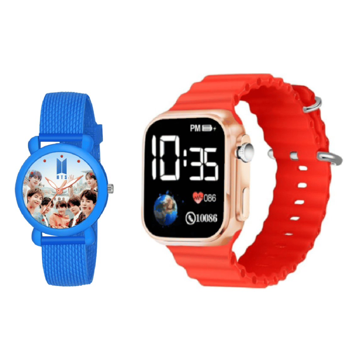     			DECLASSE Black Dial Analog-Digital Boys Watch ( Pack Of 2 )