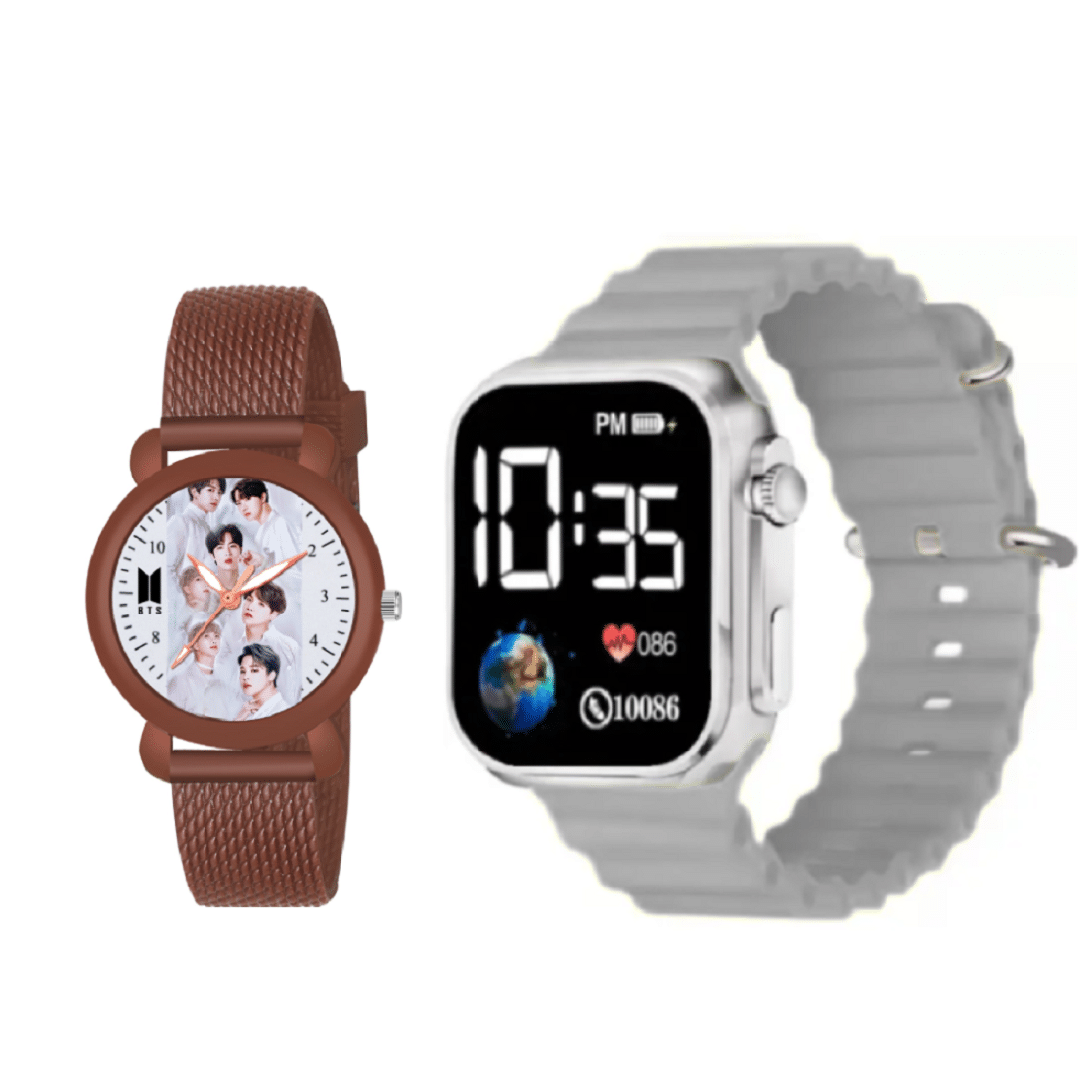     			DECLASSE Brown Silicon Analog-Digital Womens Watch