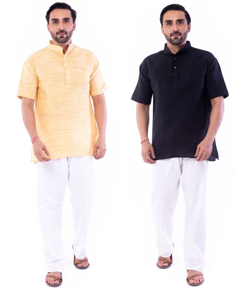     			DESHBANDU DBK Multi Cotton Men's Regular Kurta ( Pack of 2 )