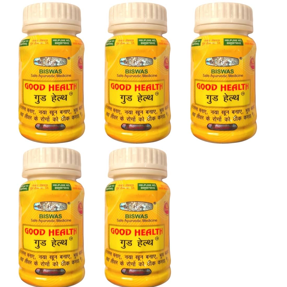     			Dr. Biswas Good Health Ayurvedic Capsule Pack of 5