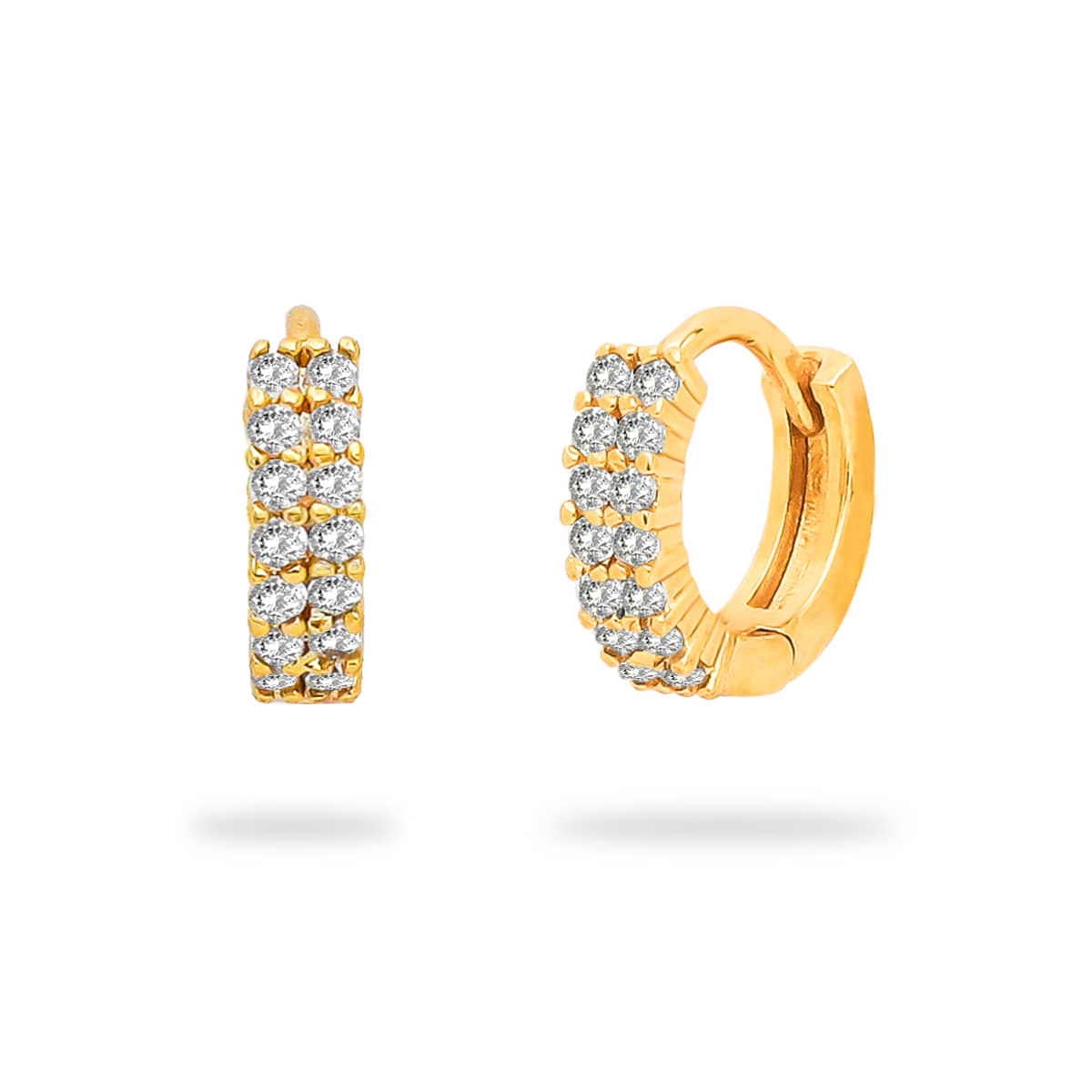 Drashti Collection Golden Hoops Earrings ( Pack of 1 ) - Earrings | Buy online on ZillyBuy