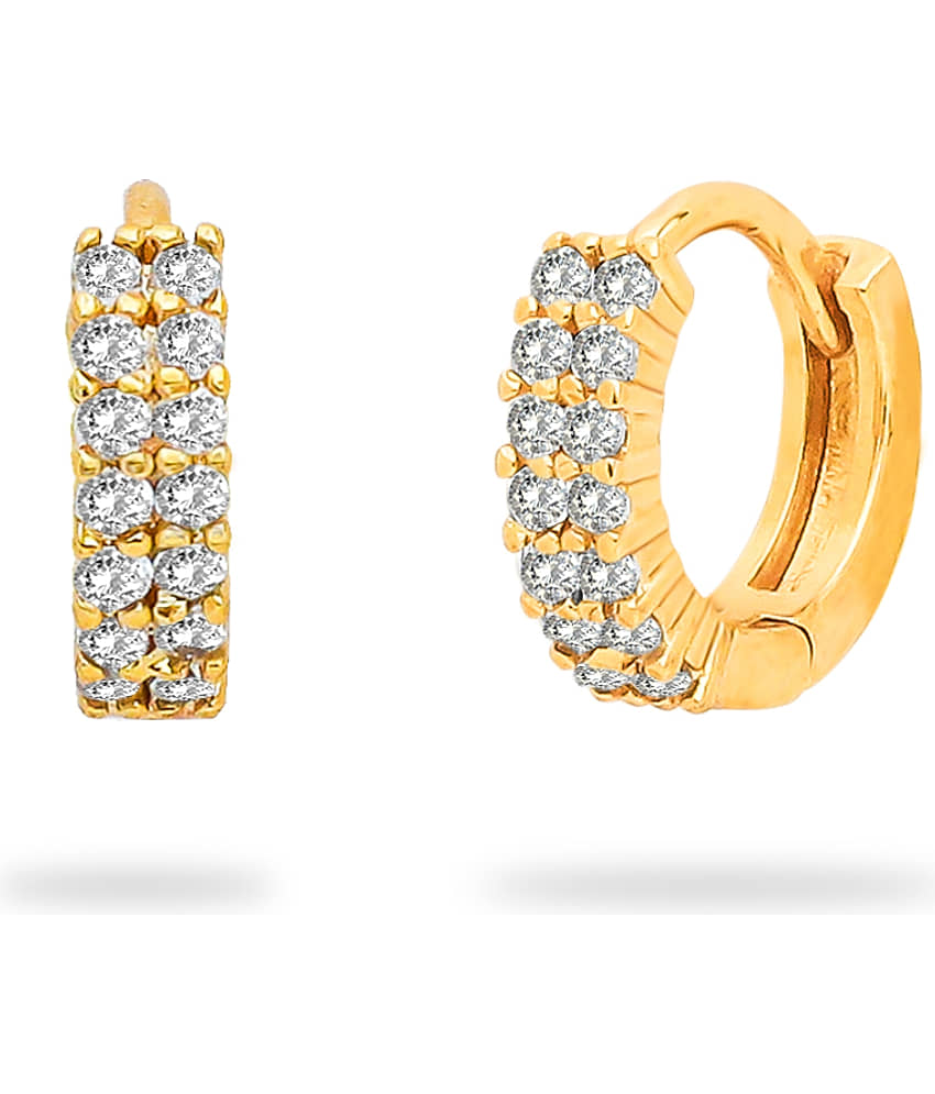 Drashti Collection Golden Hoops Earrings ( Pack of 1 ) - Earrings | Buy online on ZillyBuy