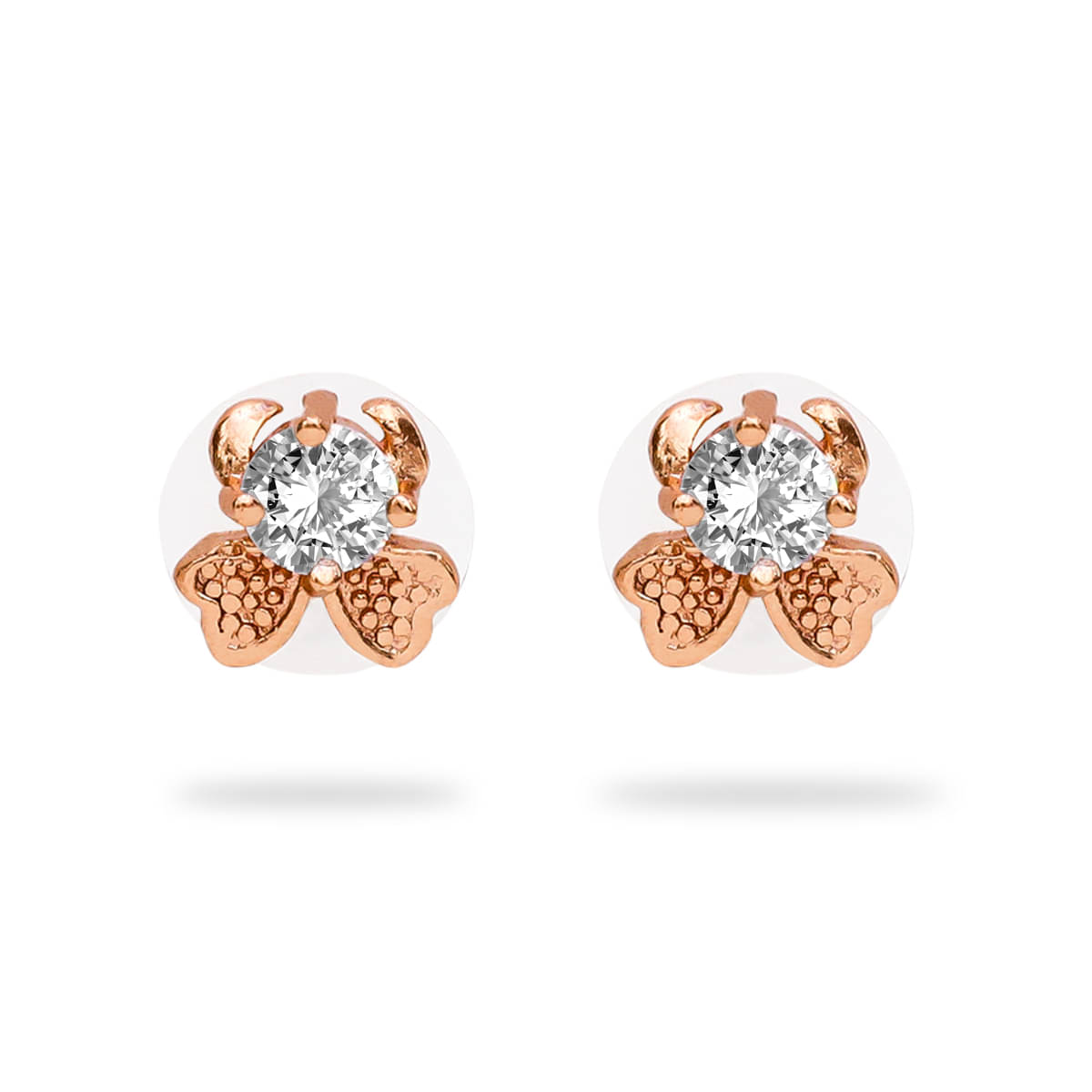     			Drashti Collection Golden Stud Earrings ( Pack of 1 )