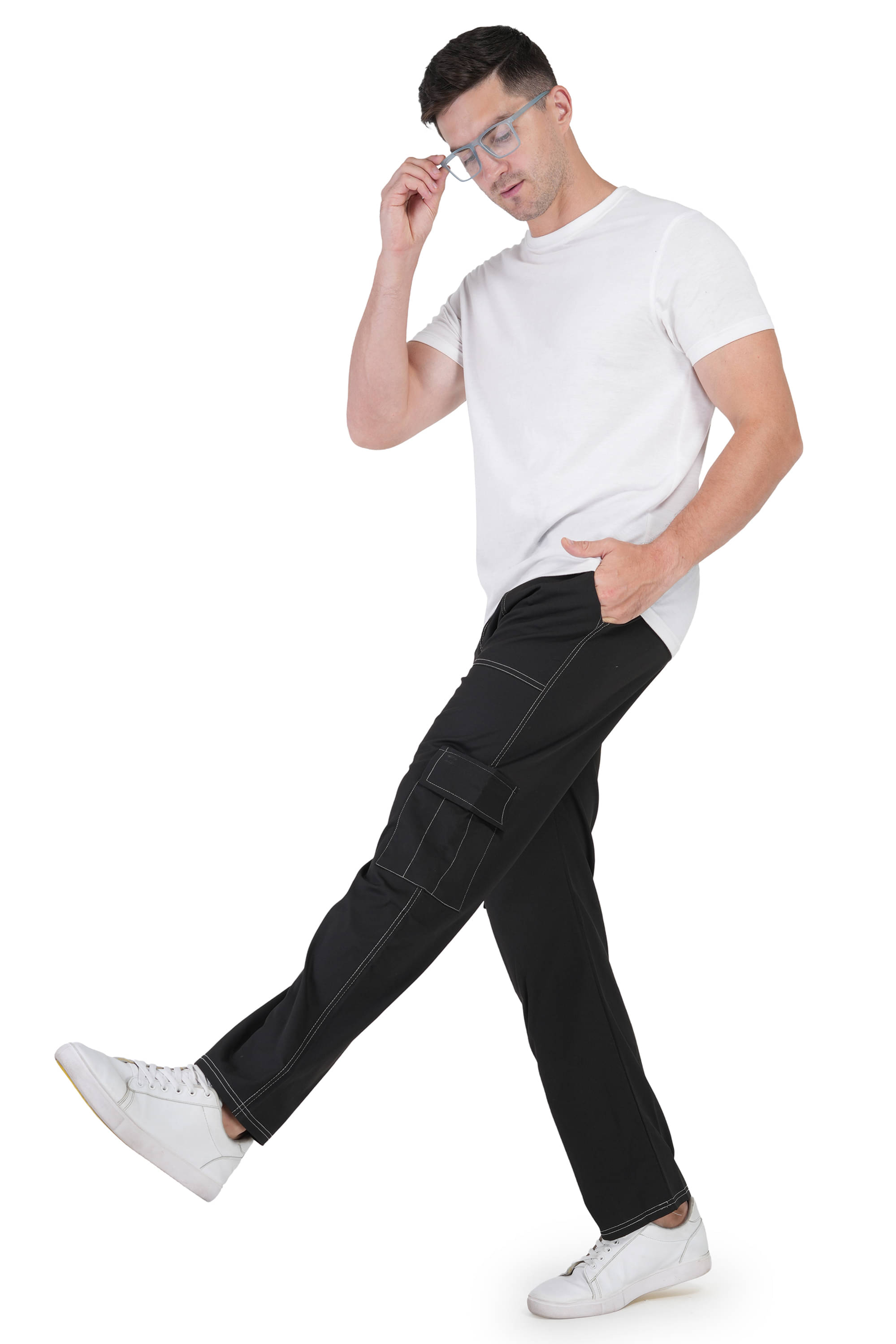     			Forbro Black Polyester Blend Men's Trackpants ( Pack of 1 )